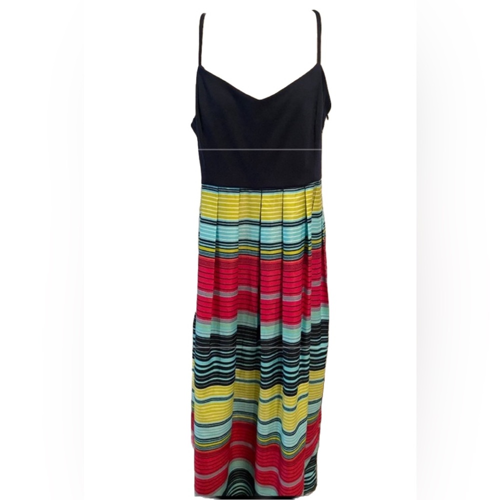 Ann Taylor Multicolor Striped Maxi Dress